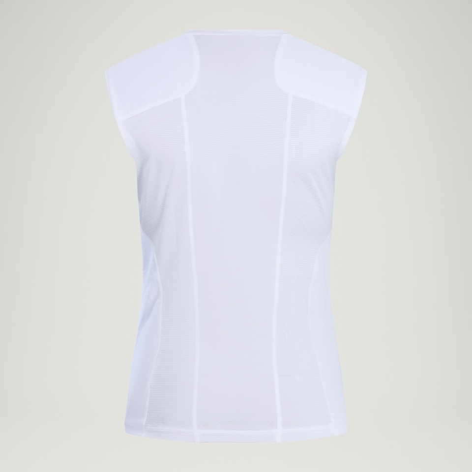 Ärmelloses Translite Winddichtes Baselayer für Herren - Weiß