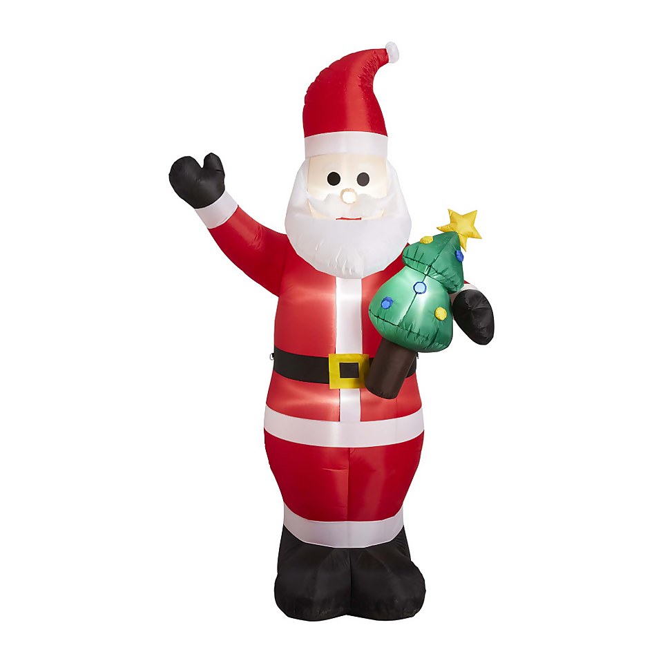 10ft Santa with Christmas Tree Inflatable