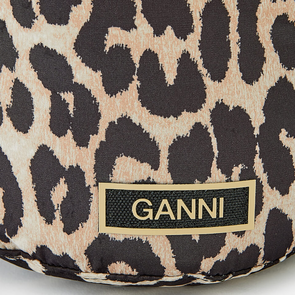 Ganni Women's Recycled Tech Bag - Leopard