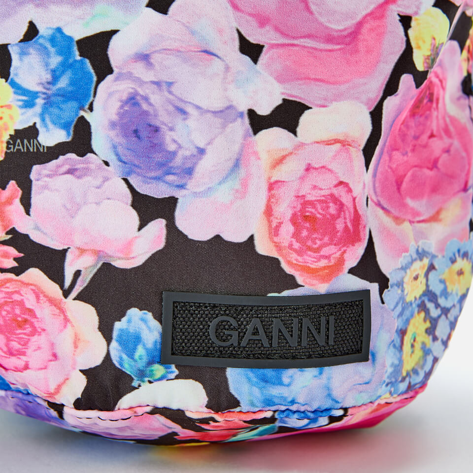 Ganni Women's Floral Recycled Tech Bag - Multi Colour