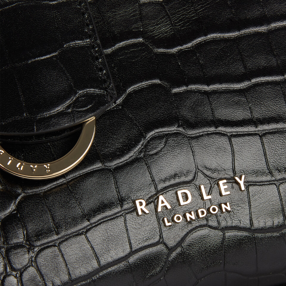 Radley Women's Corsica Remastered Croc Small Ziptop Cross Body Bag - Black