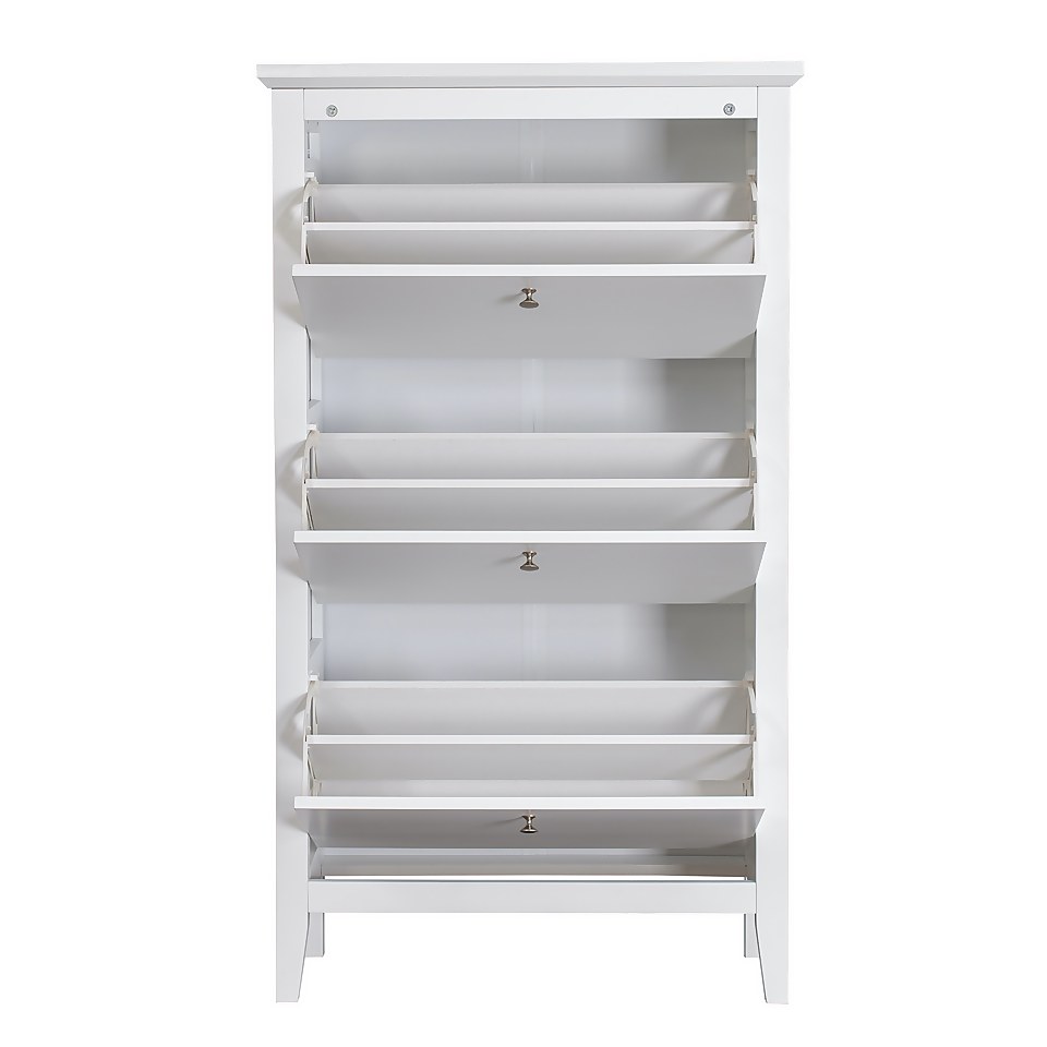 Hamilton Shoe Cabinet - White