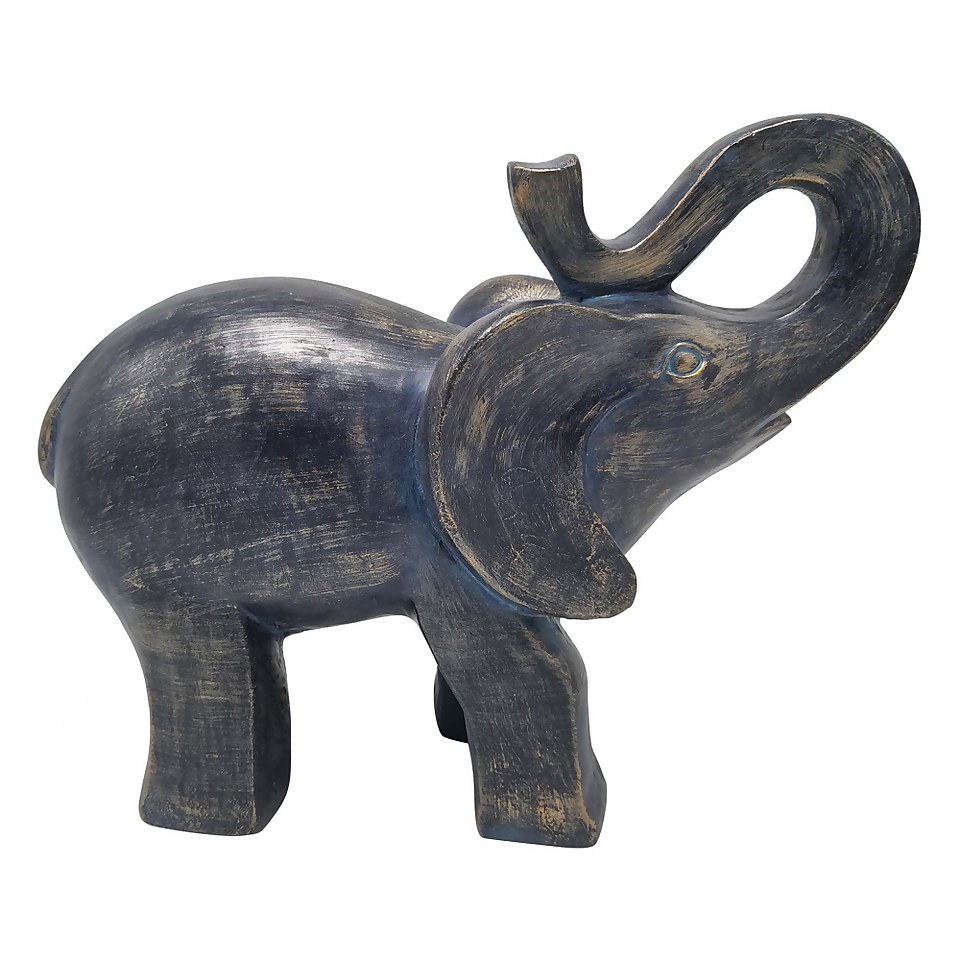 Metallic Copper Look Modern Elephant