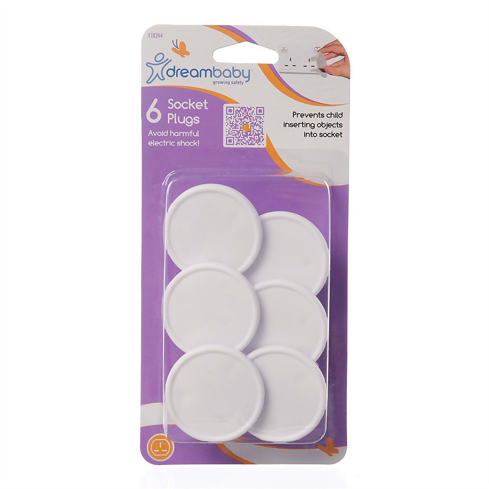 Dreambaby Socket Covers Extra Value - White - 12 Pack