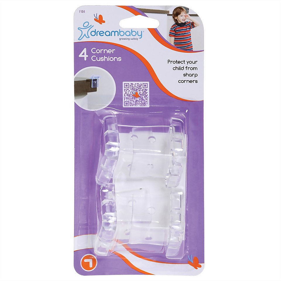 Dreambaby Corner Cushions - Clear - 4 Pack