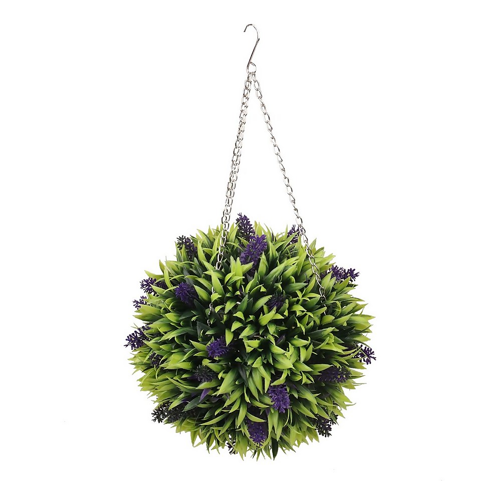 Artificial Topiary Ball - Lavender