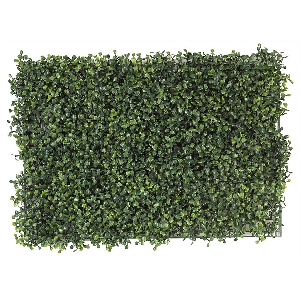 Artificial Boxwood Hedge Topiary Screening Panel - 60x40cm