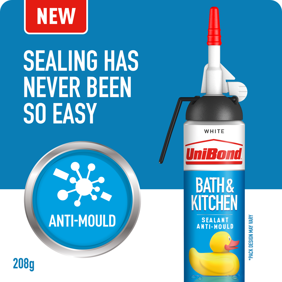 UniBond Bath&Kitchen Sealant White Easy Pulse 208g