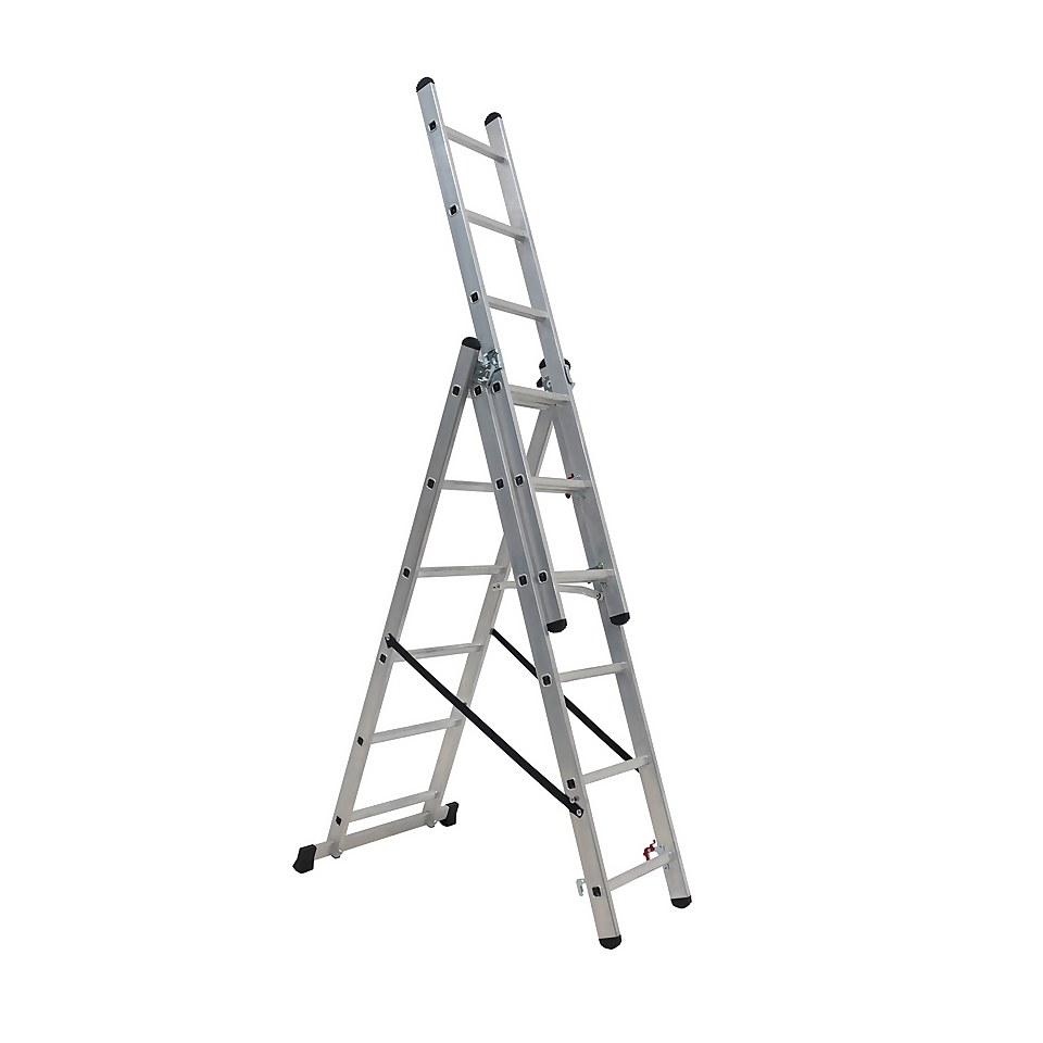 Rhino 4 in 1 Aluminium Combination Ladder