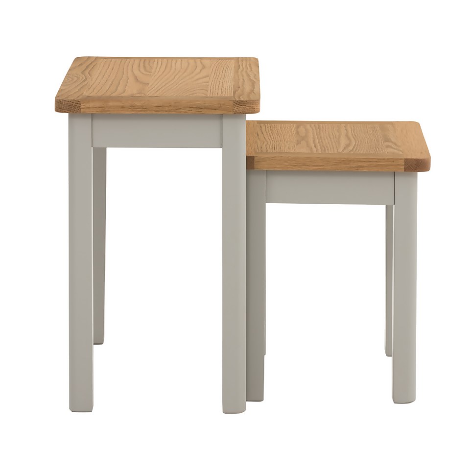 Norbury Nest of 2 Tables - Grey