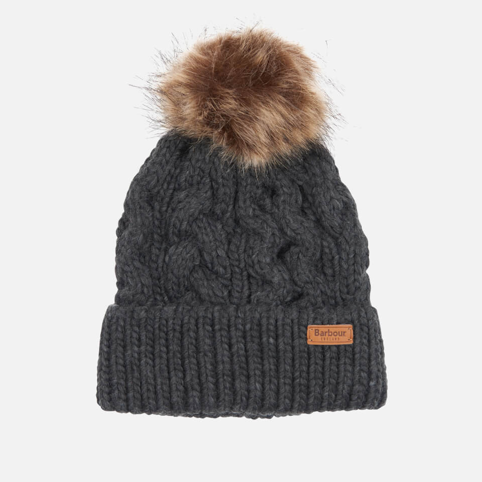 Barbour Women's Penshaw Cable-Knit Beanie - Charcoal