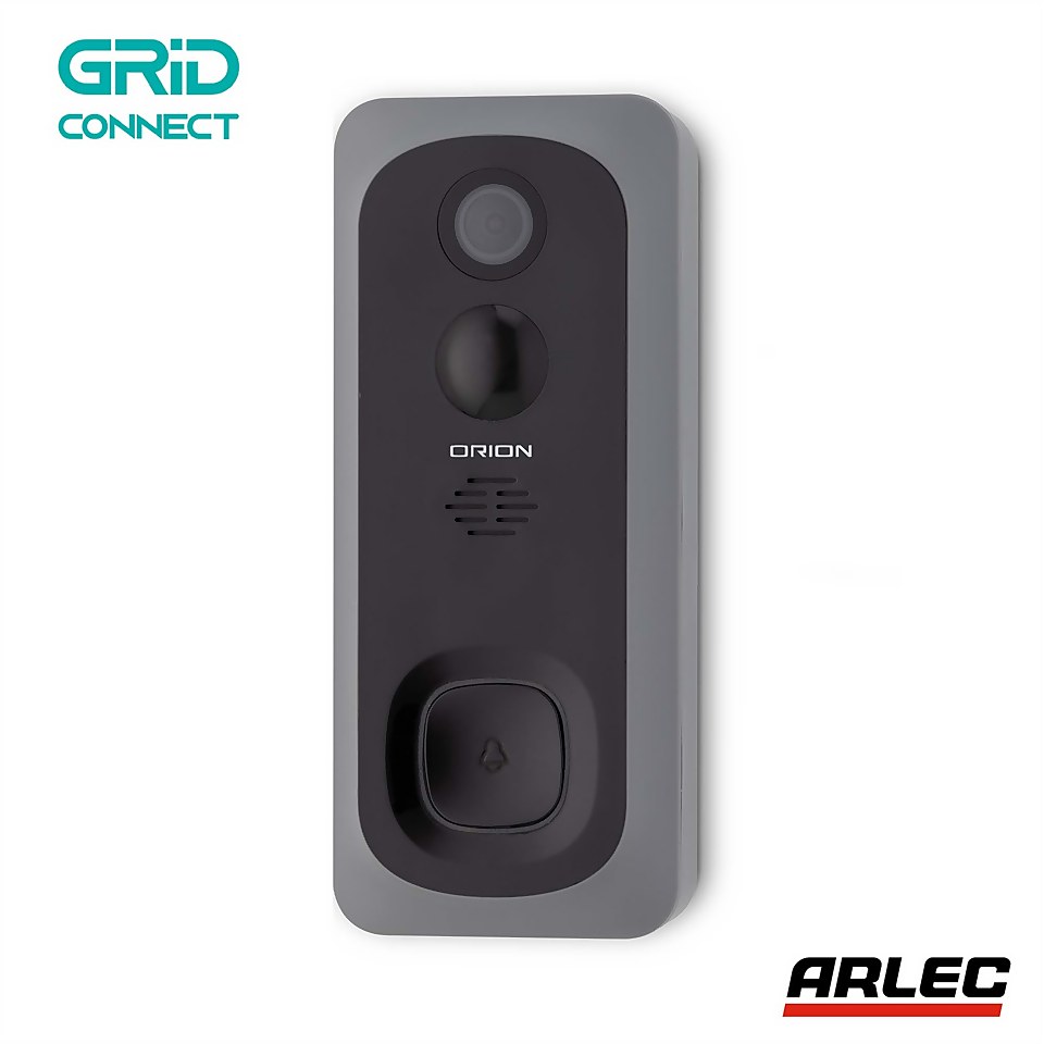 Arlec Orion Smart Wireless Video Doorbell with USB Chime Unit