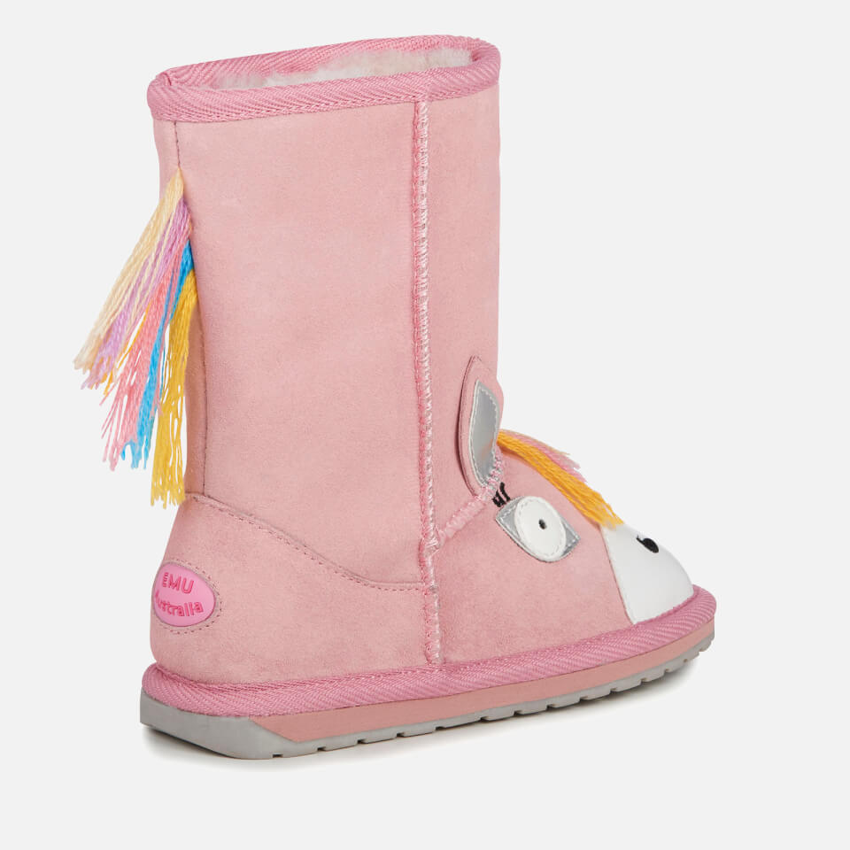 EMU Australia Toddlers' Magical Unicorn Sheepskin Boots - Pale Pink