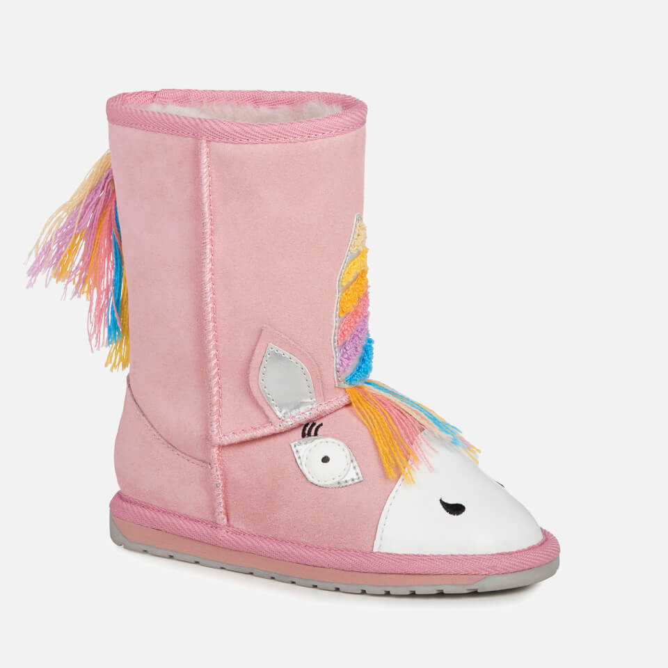 EMU Australia Toddlers' Magical Unicorn Sheepskin Boots - Pale Pink