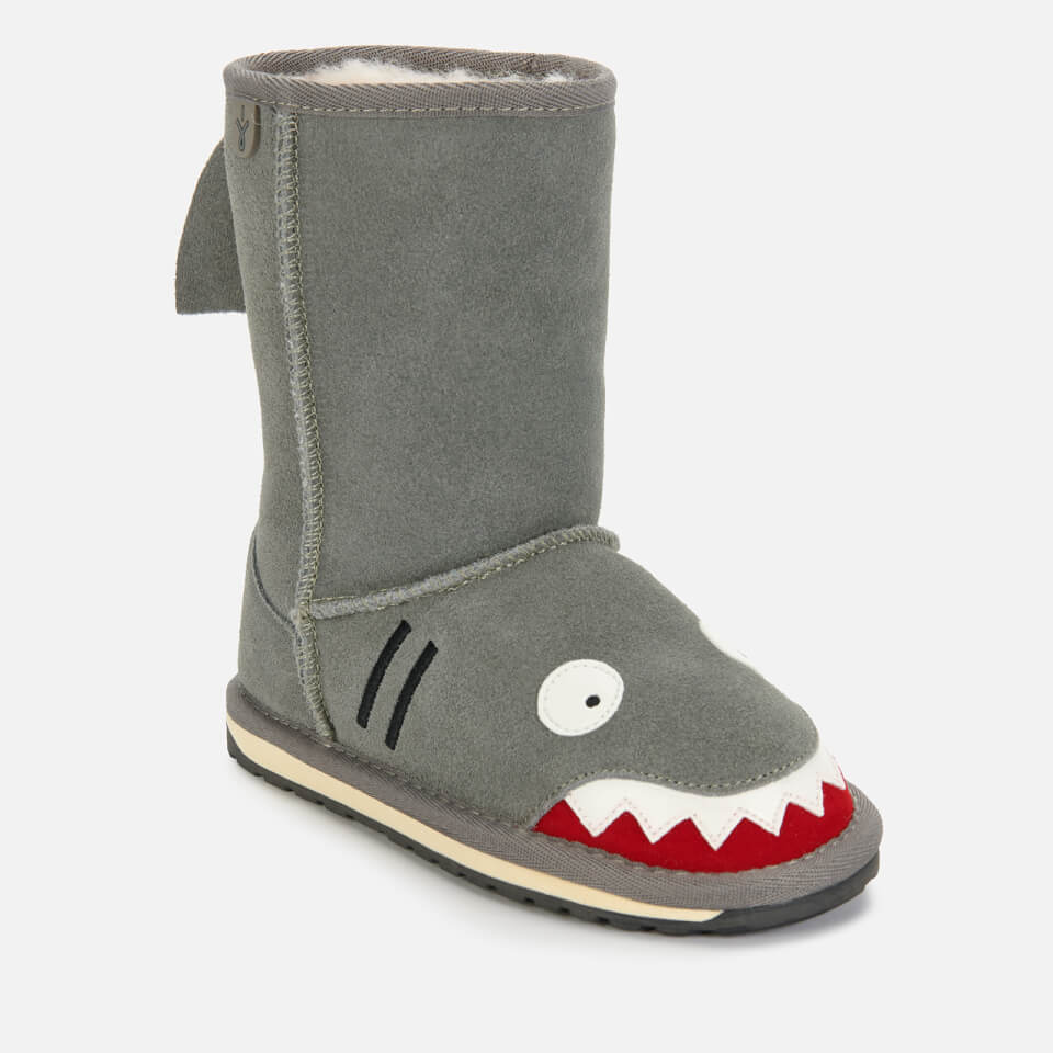 EMU Australia Kids' Little Creatures Shark Boots - Putty