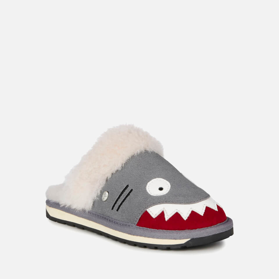 EMU Australia Kids' Shark Slippers - Charcoal