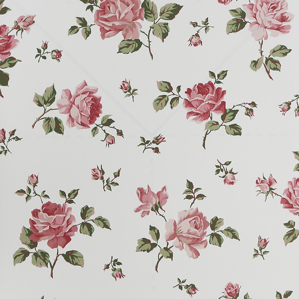 Country Living Country Rose Pink Wallpaper