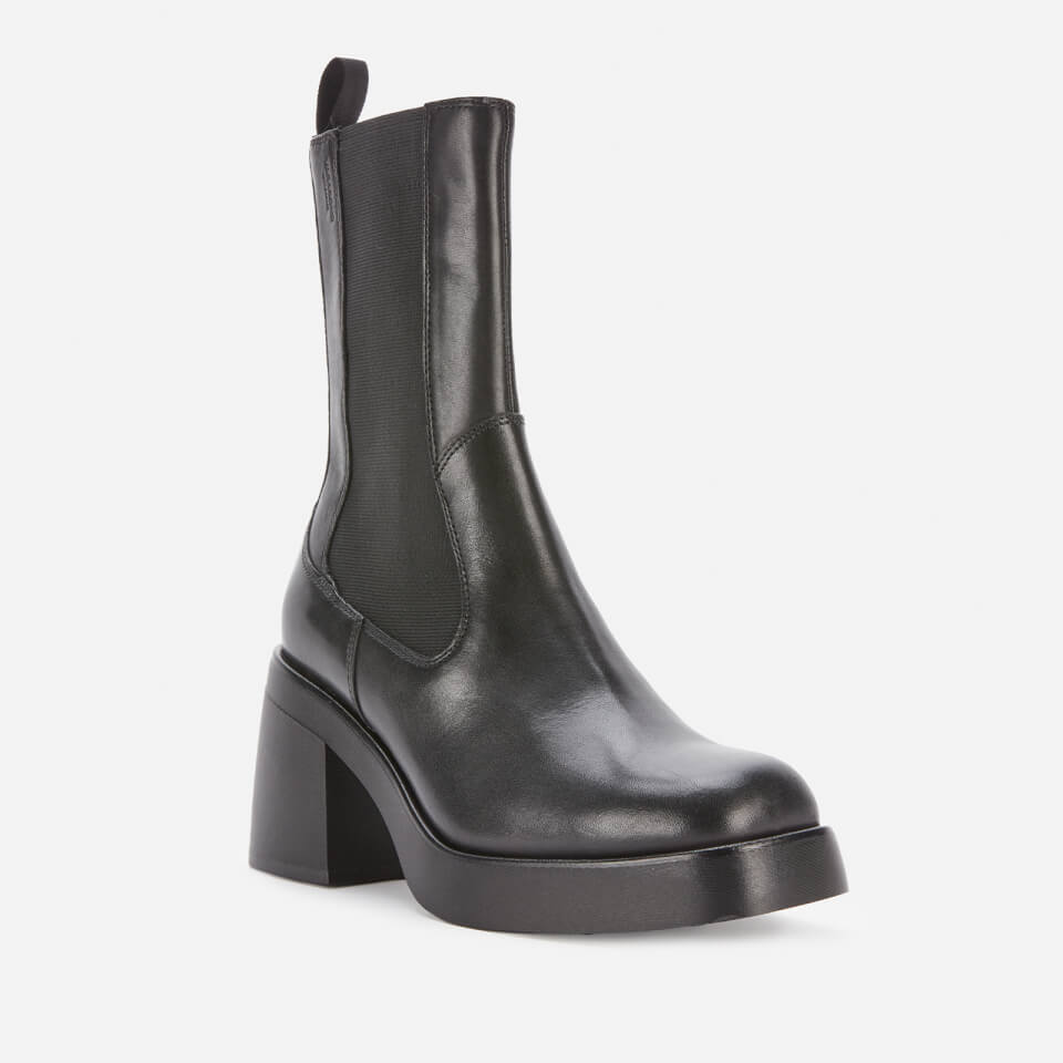 Vagabond Women's Brooke Leather Heeled Chelsea Boots - Black