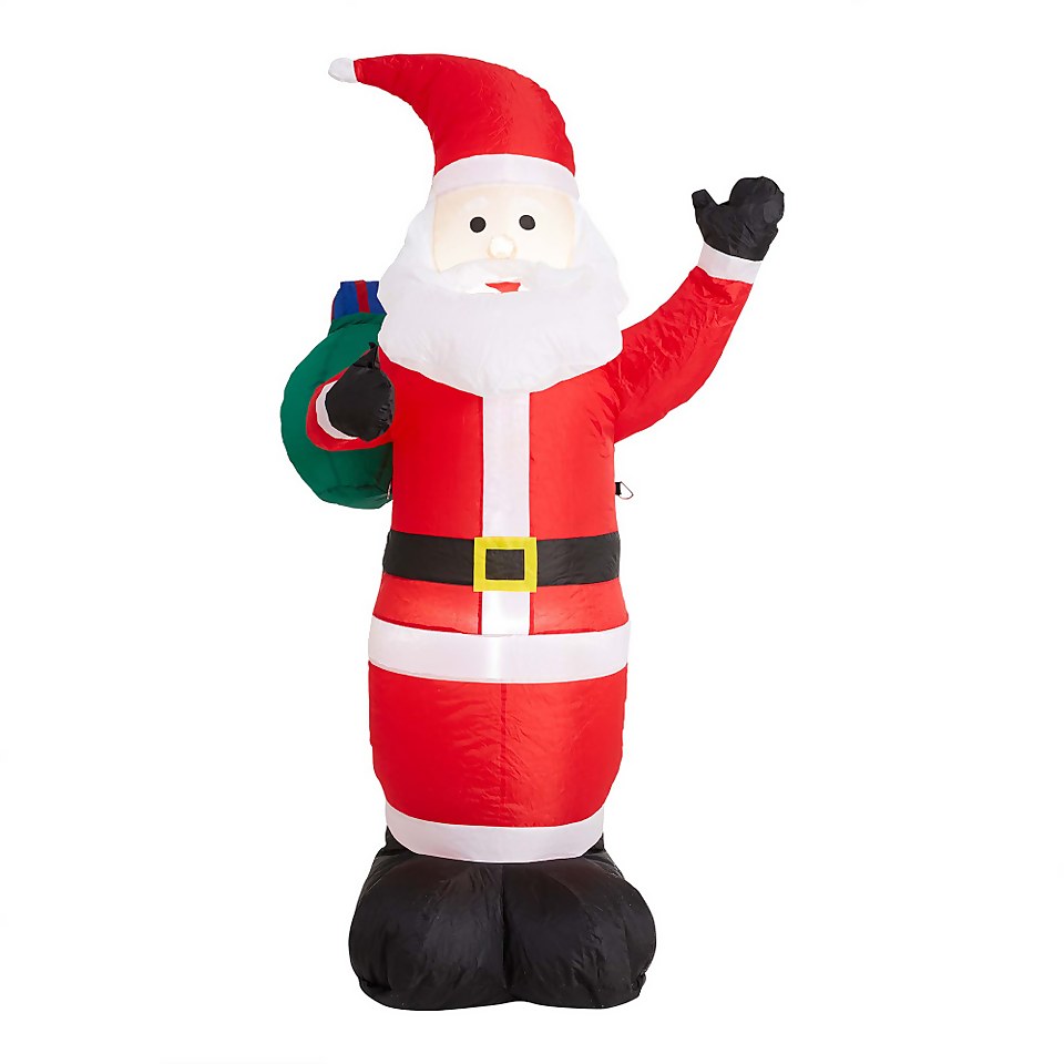 6ft Santa with Sack Christmas Inflatable