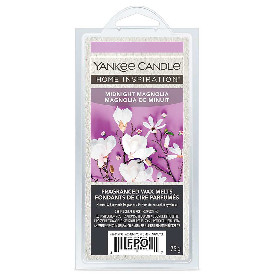Yankee Candle Home Inspiration Wax Melt Midnight Magnolia Homebase