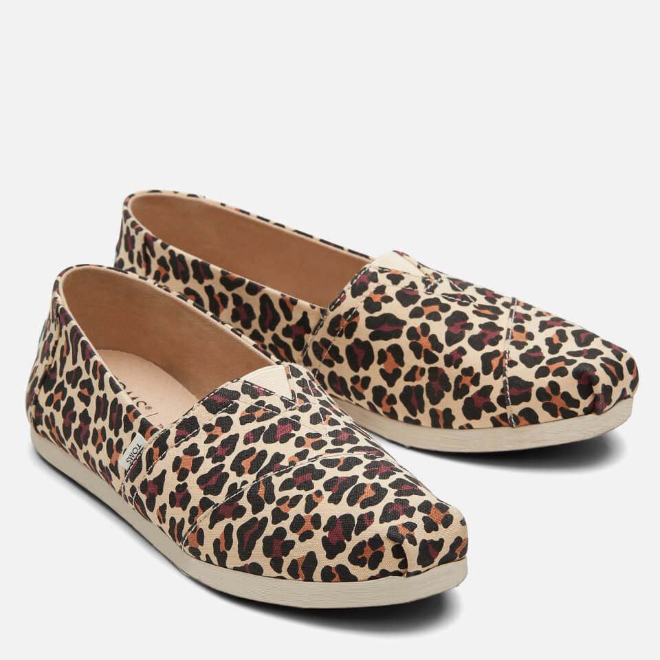 TOMS Women's Alpargata Vegan Slip-On Pumps - Beige Classic Leopard