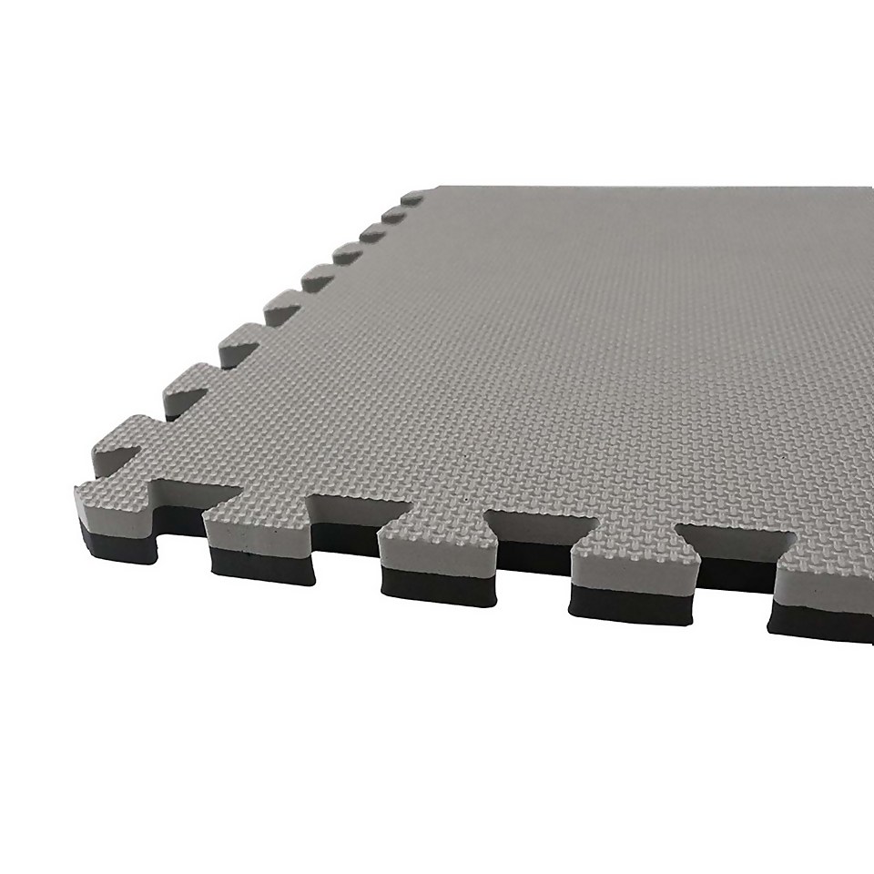 Double Sided 20mm Foam Mat 50x50cm Homebase