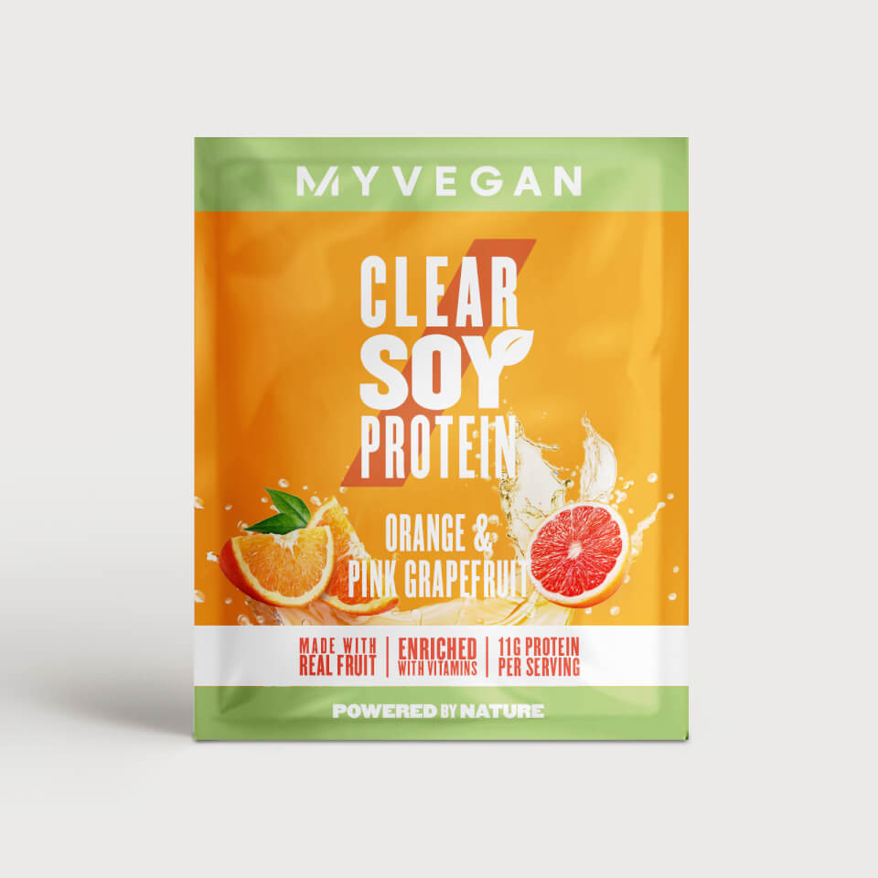 Clear Soy Protein (Sample) - 17g - Orange and Pink Grapefruit