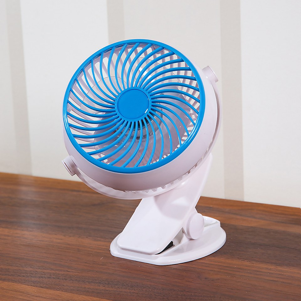 Chillmax Go Fan 360 Powerful, Portable Cordless Fan - White