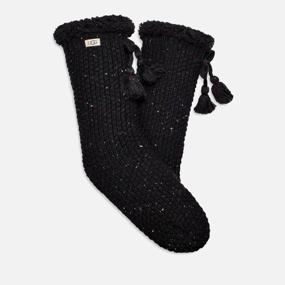 UGG Women's Nessie Fleece Lined Socks - Black