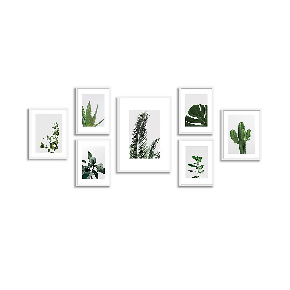 Set of Gallery Frames 7pcs White