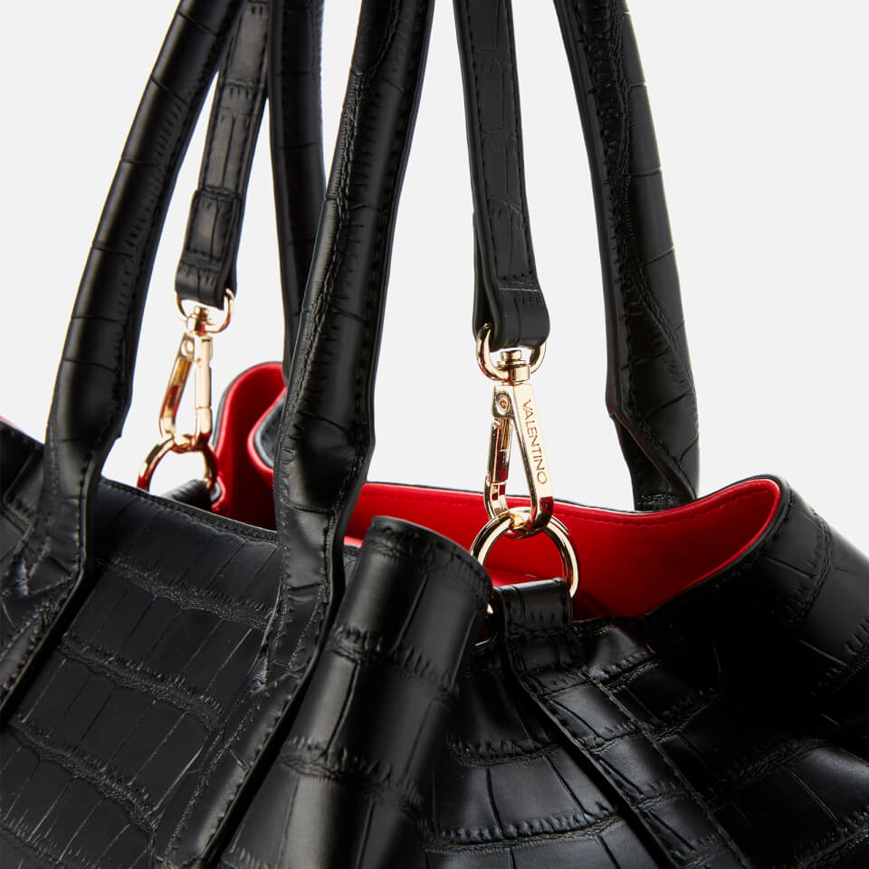 Valentino Bags Women's Juniper Croco Tote Bag - Black