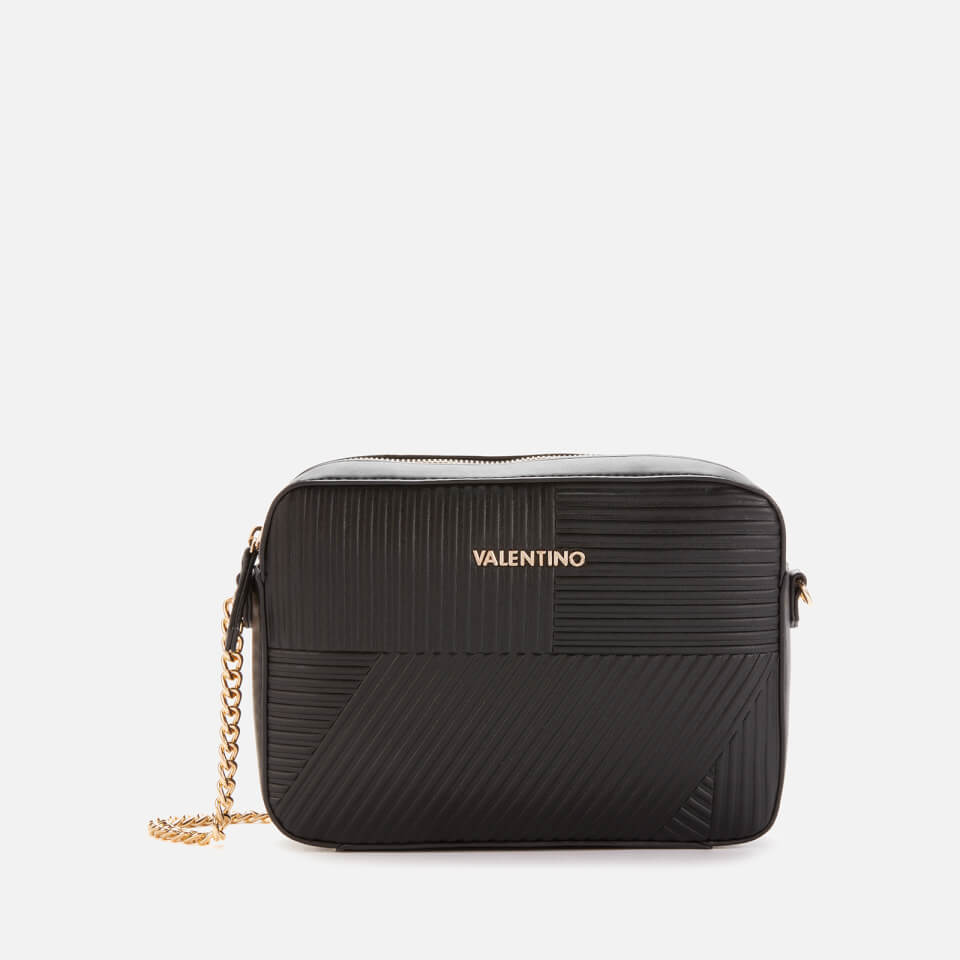 Valentino Bags Women's Plane Quilted Cross Body Bag - Black
