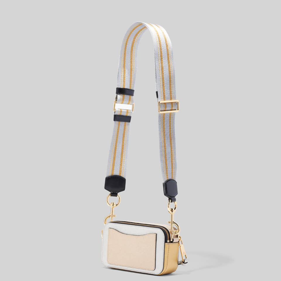 Marc Jacobs Women's Snapshot Metallic Cross Body Bag - Platinum Multi