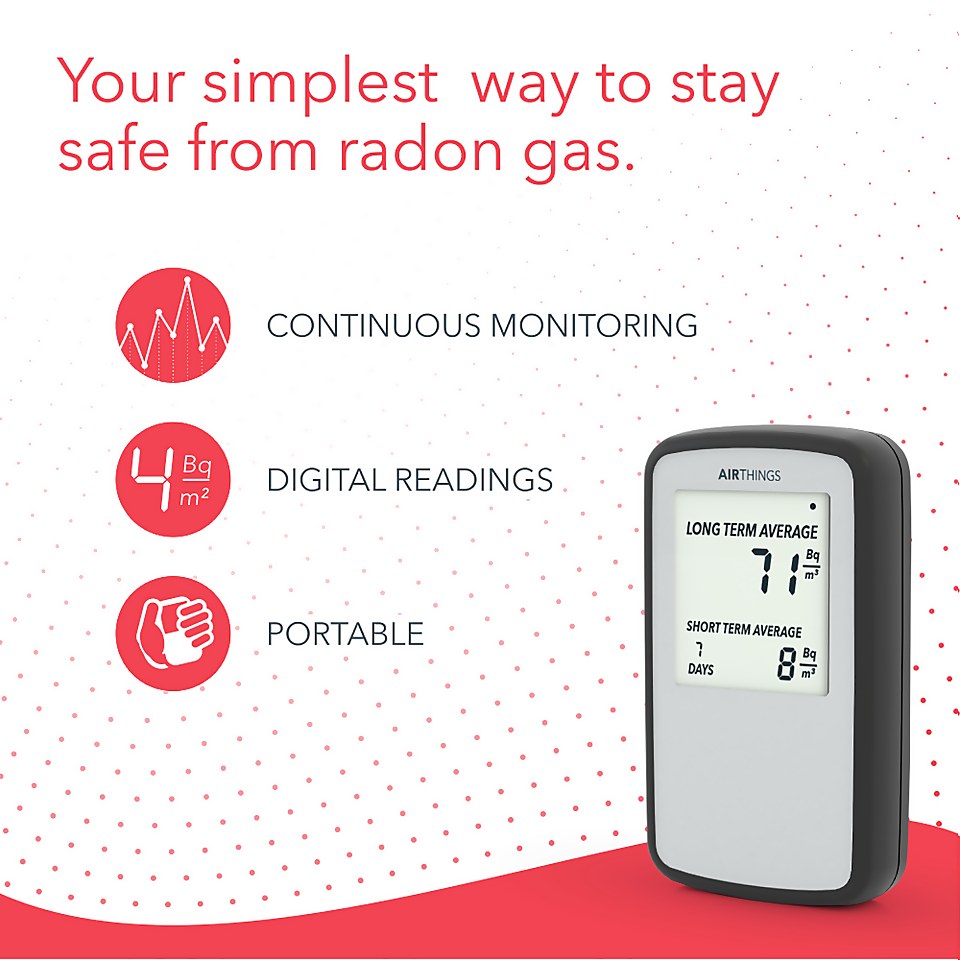 Airthings Corentium Home Portable Radon Detector