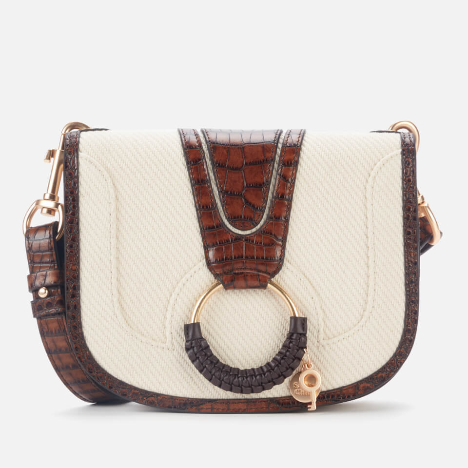 See by Chloé Women's Recycled Hana Canvas Cross Body Bag - Cement Beige