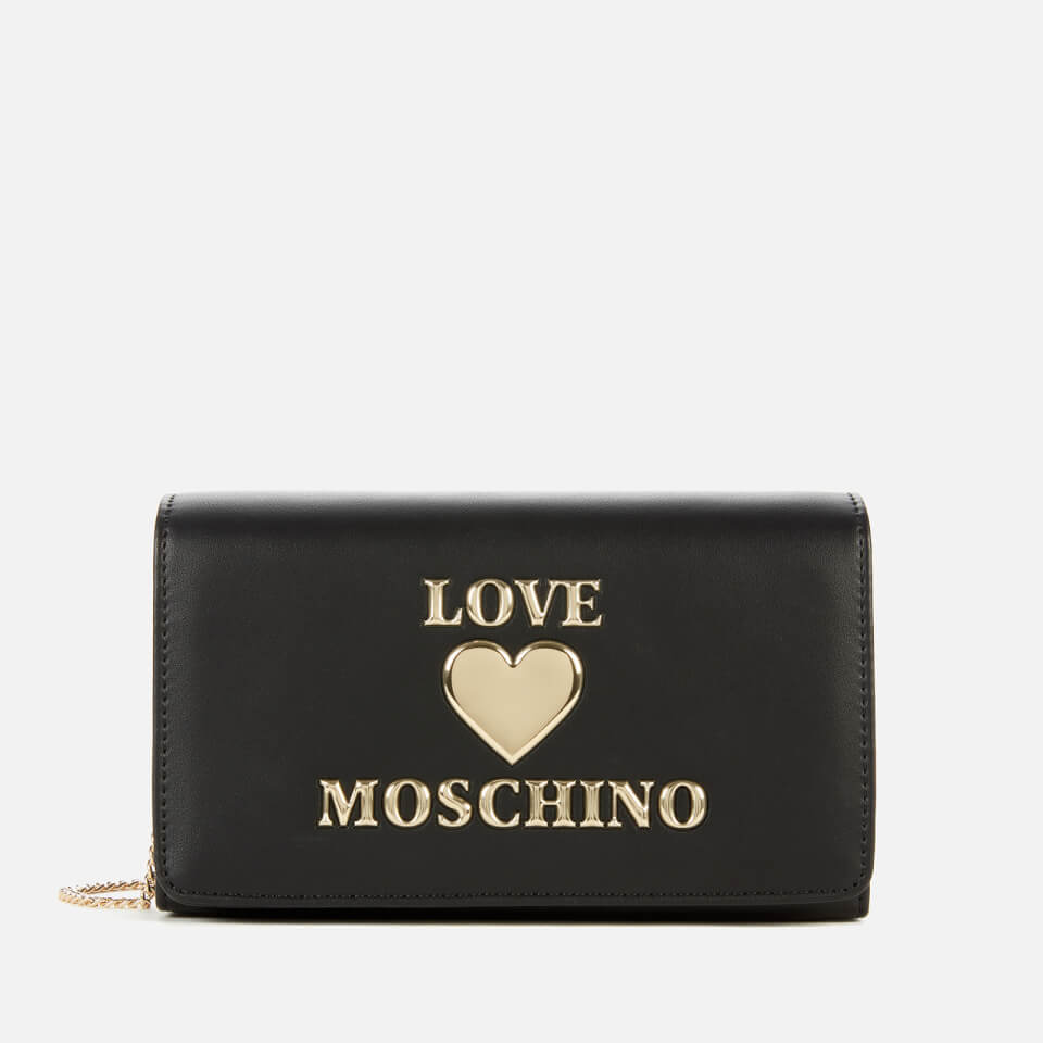 Love Moschino Women's Love Chain Cross Body Bag - Black