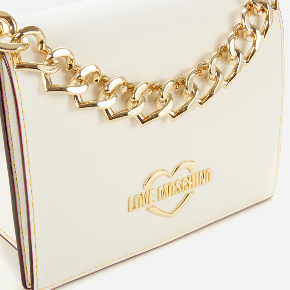 Love Moschino Women's Chain Cross Body Bag - White