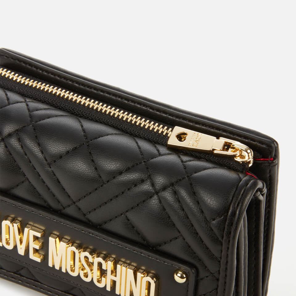 Love Moschino Women's Quilted Wallet - Black