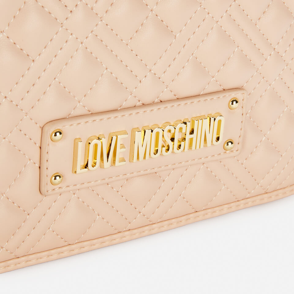 Love Moschino Women's Classic Quilted Shoulder Bag - Nude