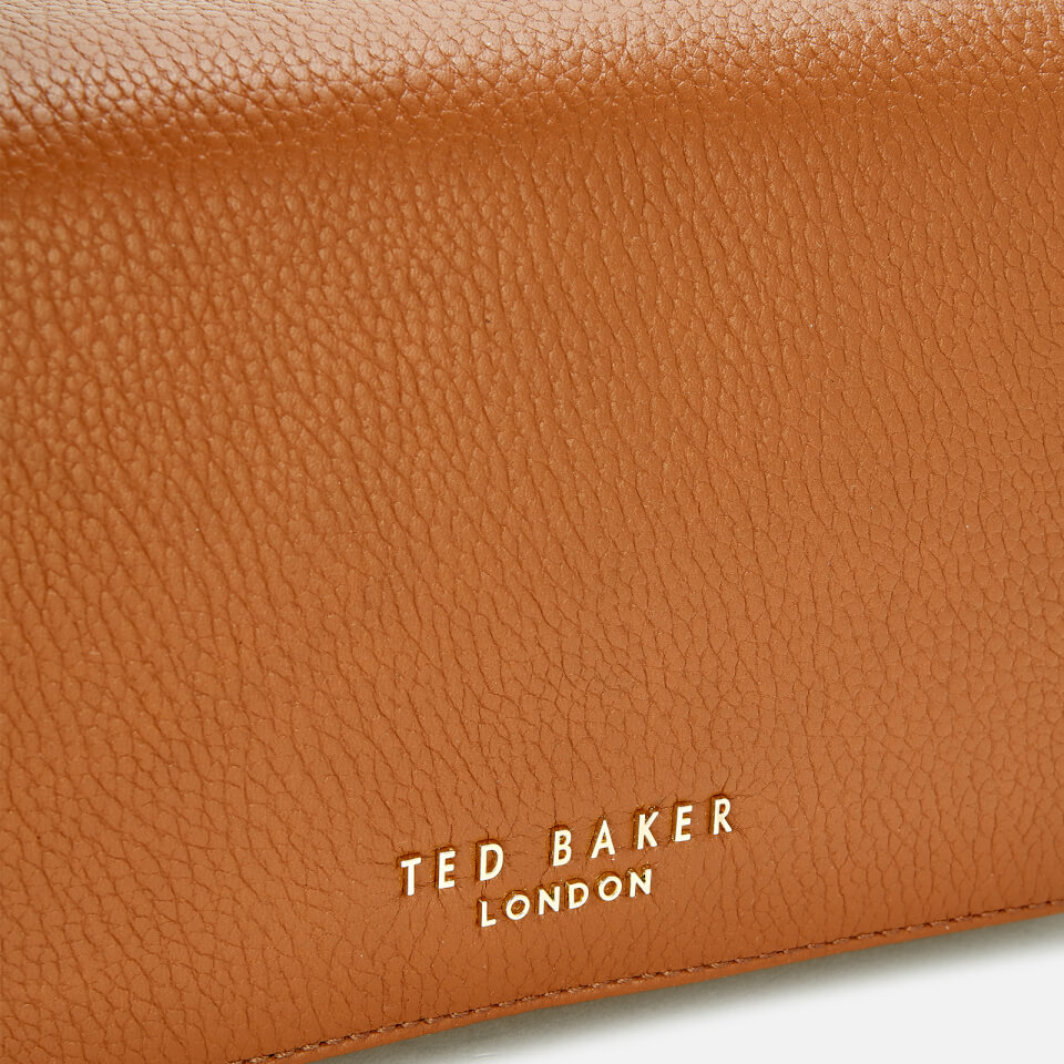 Ted Baker 女士 Ammie 品牌织带肩带箱式单肩包 - 棕色