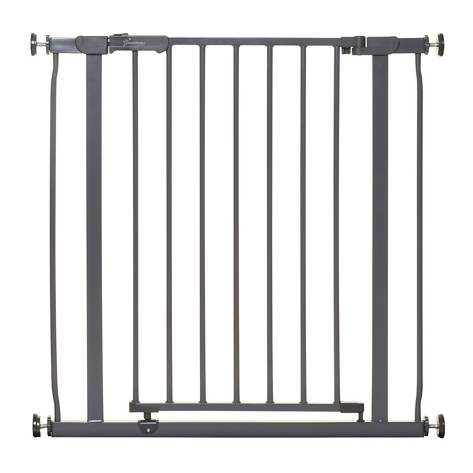 Dreambaby® Ava Pressure Mounted Metal Safety Gate - Charcoal
