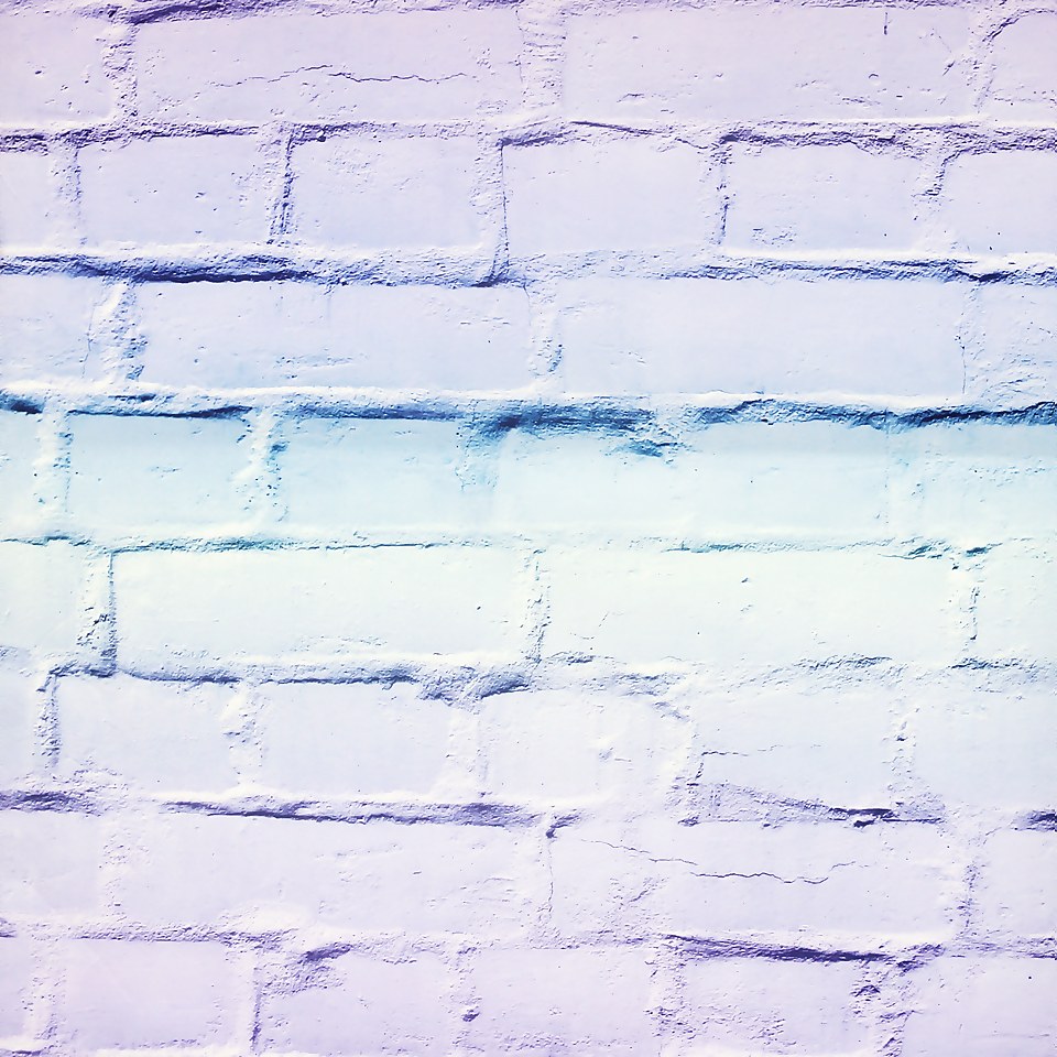 Arthouse Ombre Brick LilacMint Wallpaper