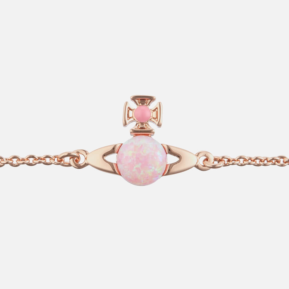 Vivienne Westwood Women's Isabelitta Bas Relief Bracelet - Pink Gold Pink Pink