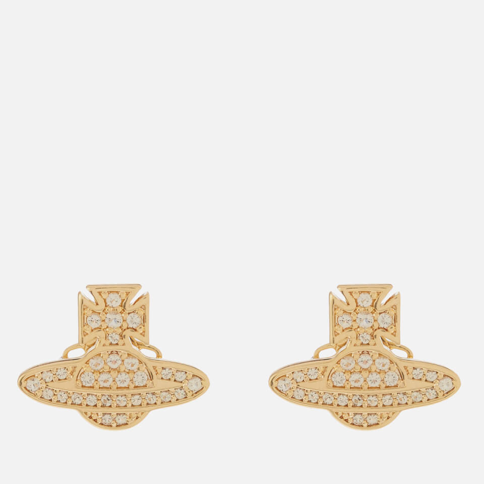 Vivienne Westwood Women's Romina Pave Orb Earrings - Gold Jonquil CZ