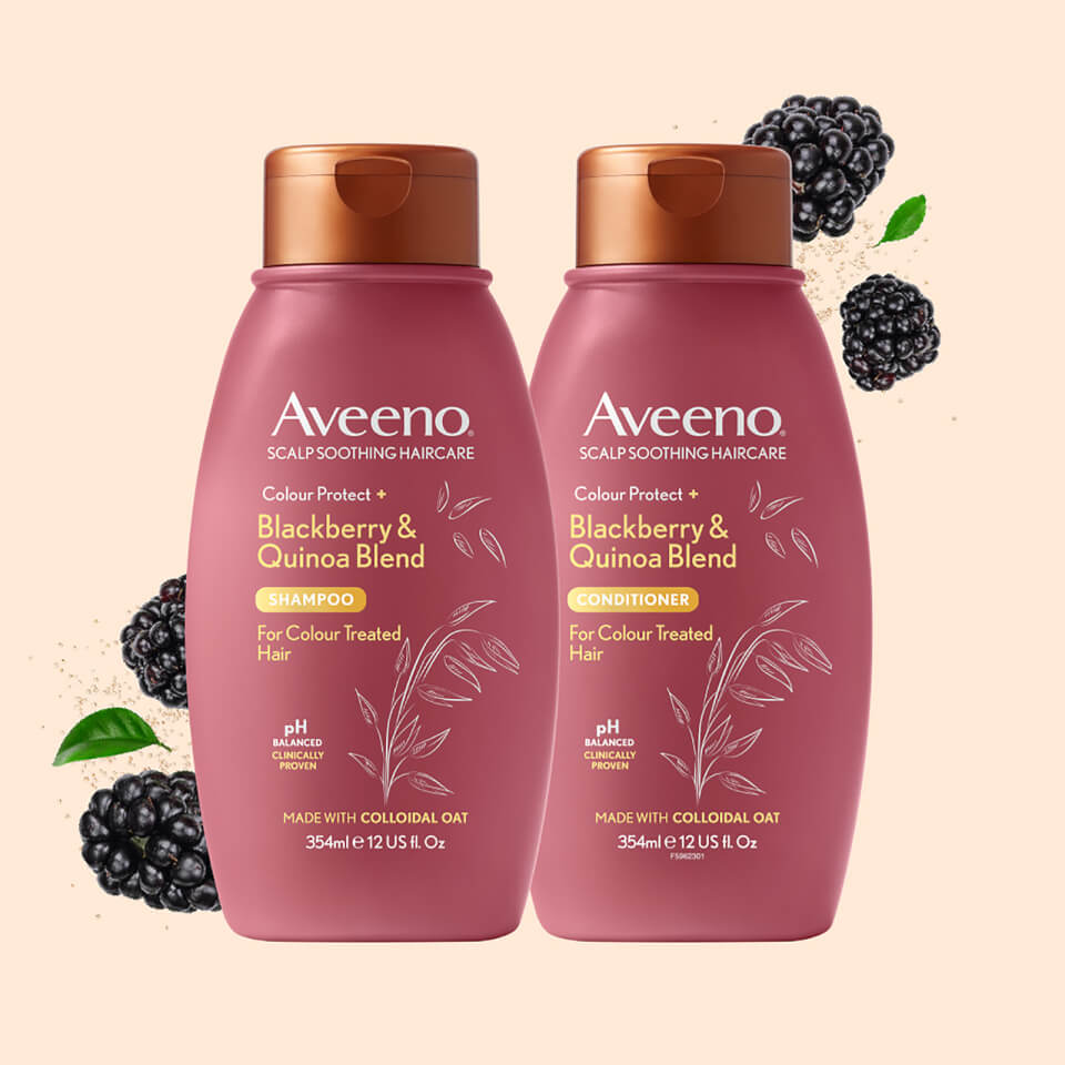 Aveeno Scalp Soothing Haircare Colour Protect Blackberry and Quinoa Conditioner 354ml