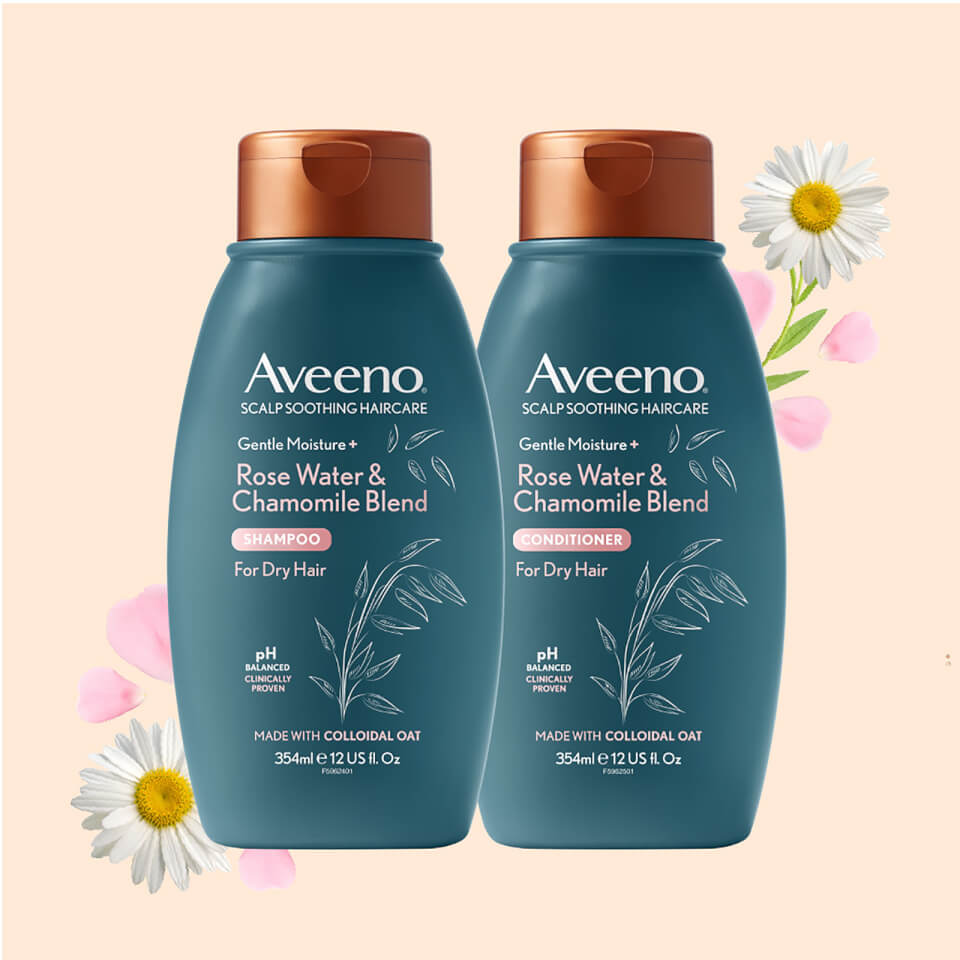 Aveeno Scalp Soothing Haircare Gentle Moisture Rosewater and Chamomile Conditioner 354ml