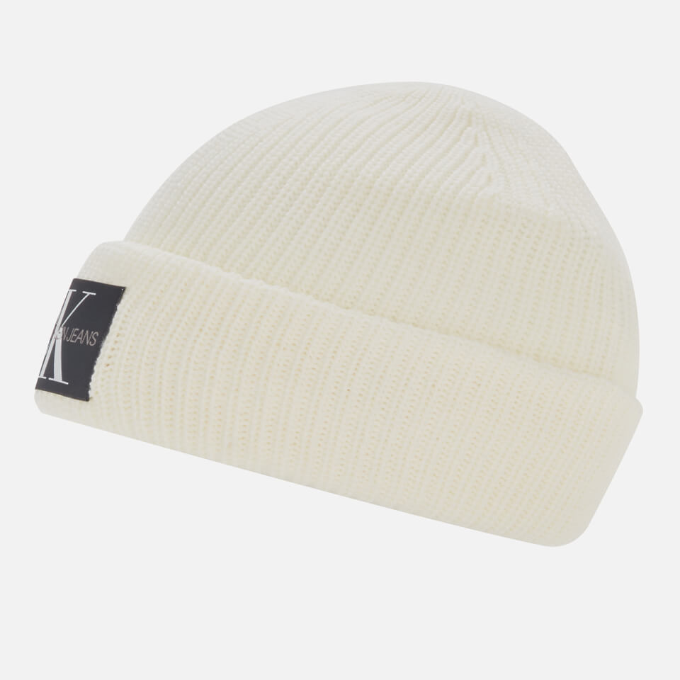 Calvin Klein Jeans Women's Monogram Beanie - Bright White