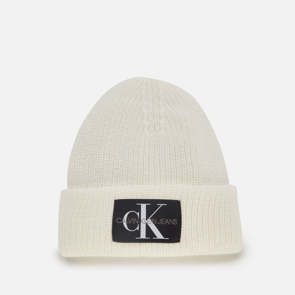 Calvin Klein Jeans Women's Monogram Beanie - Bright White