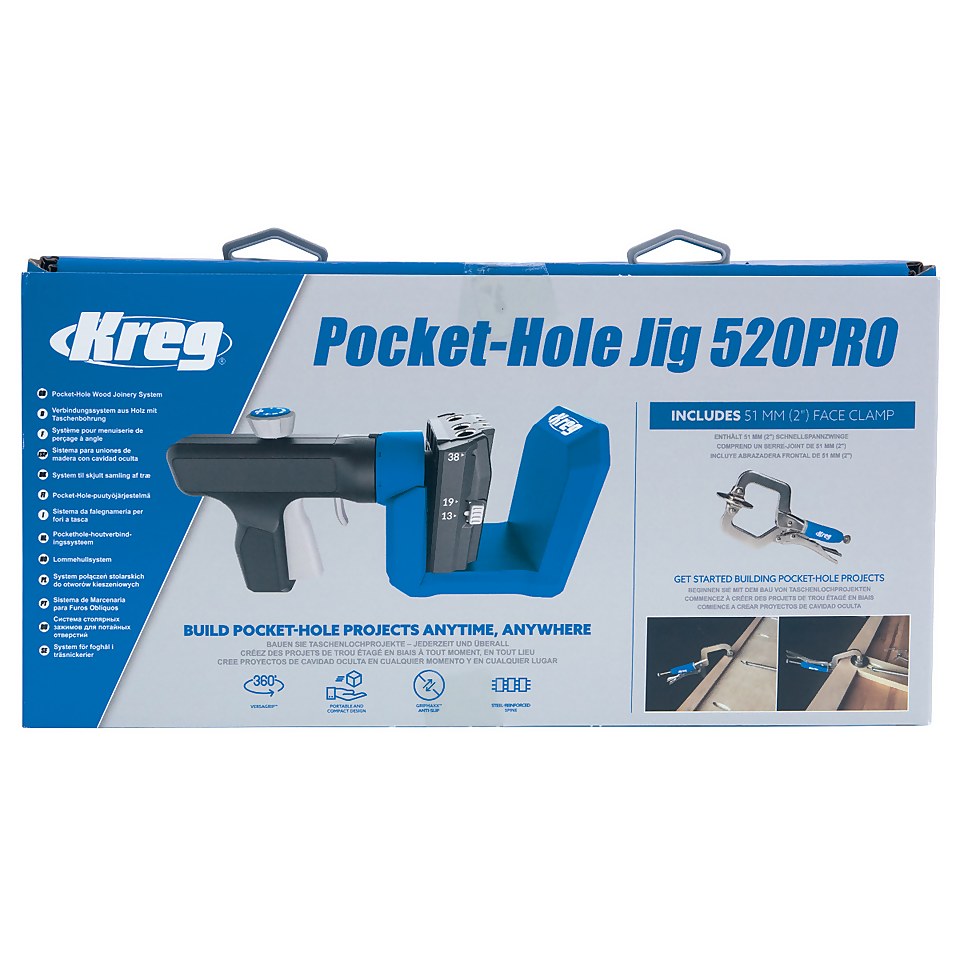 Kreg KPHJ520PRO-INT  Pocket-Hole Jig 520PRO