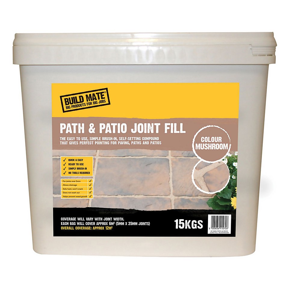 Path & Patio Joint Filler Mushroom 15kg Homebase